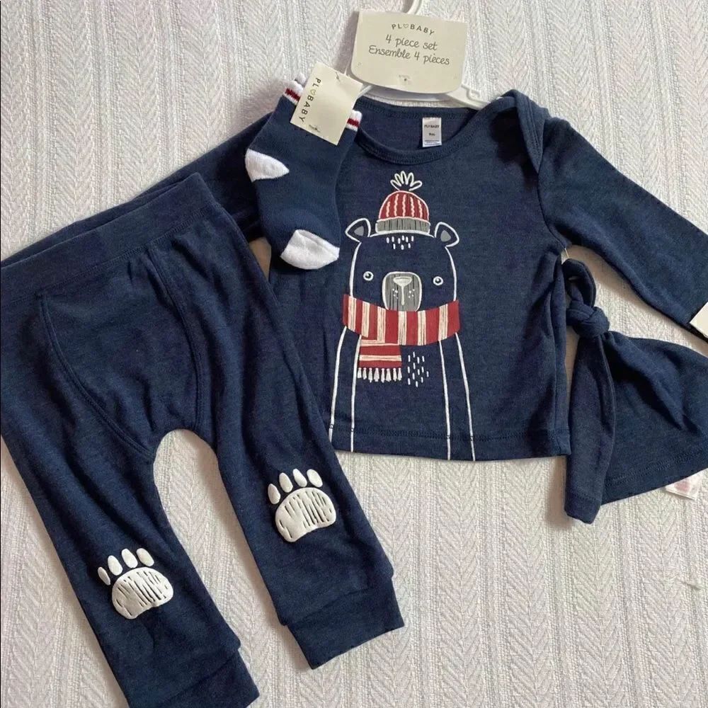 PL BABY BOY 9 Months 4 Piece Matching Outfit. New with Tags!